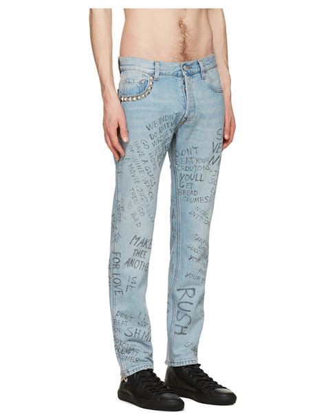 gucci studded scribble jeans replica|The bootleg trend of clothing at Gucci and Vetements .